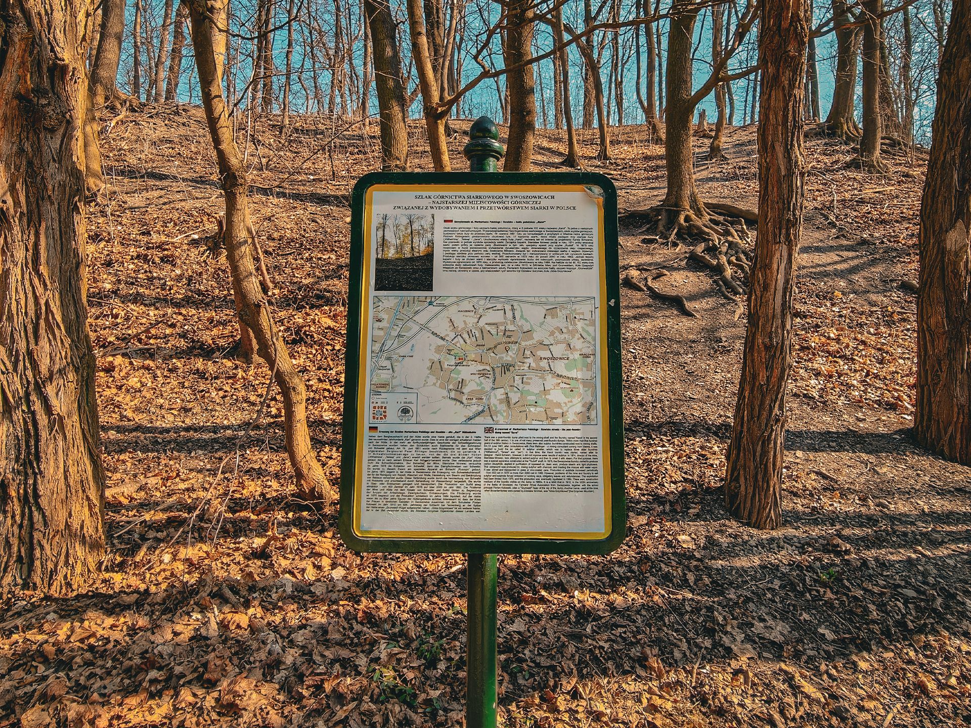 View of the Karol post-smelting slag heap in Swoszowice.
