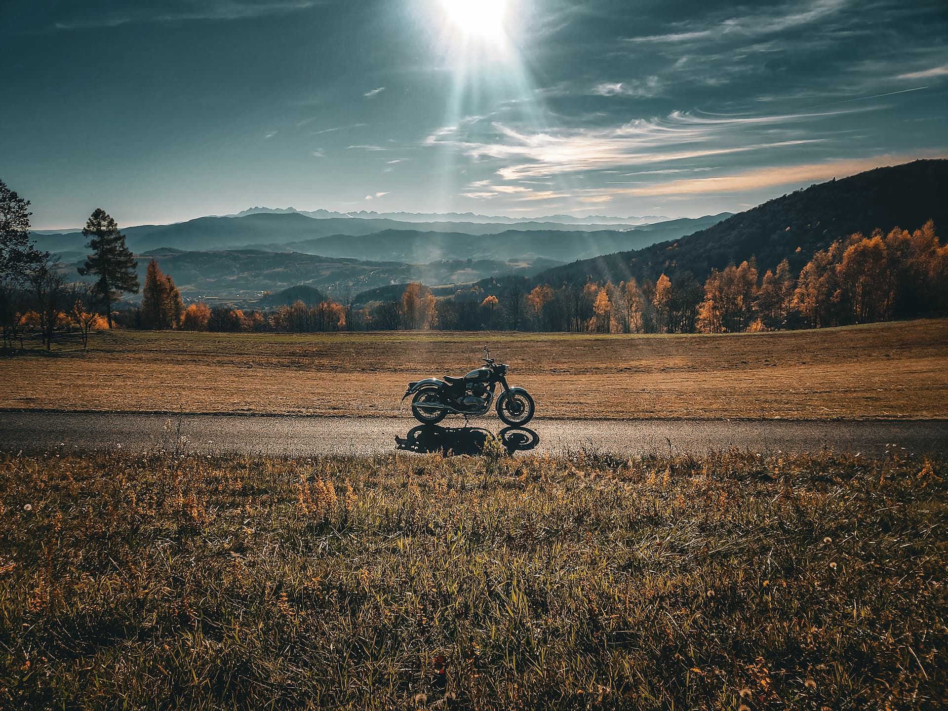 Panorama of the Gorce and Tatra Mountains from Cisowy Dział Pass