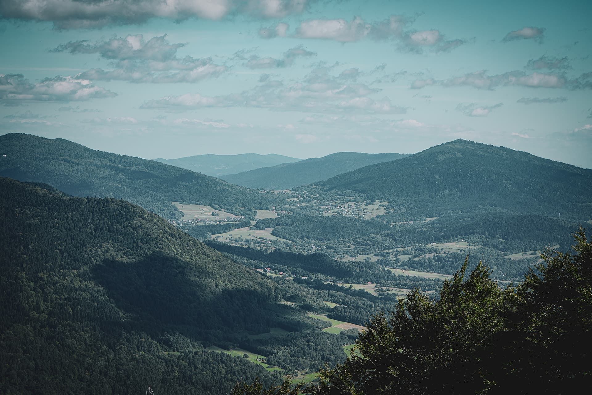 View of the Gruszowiec Pass from the southwest