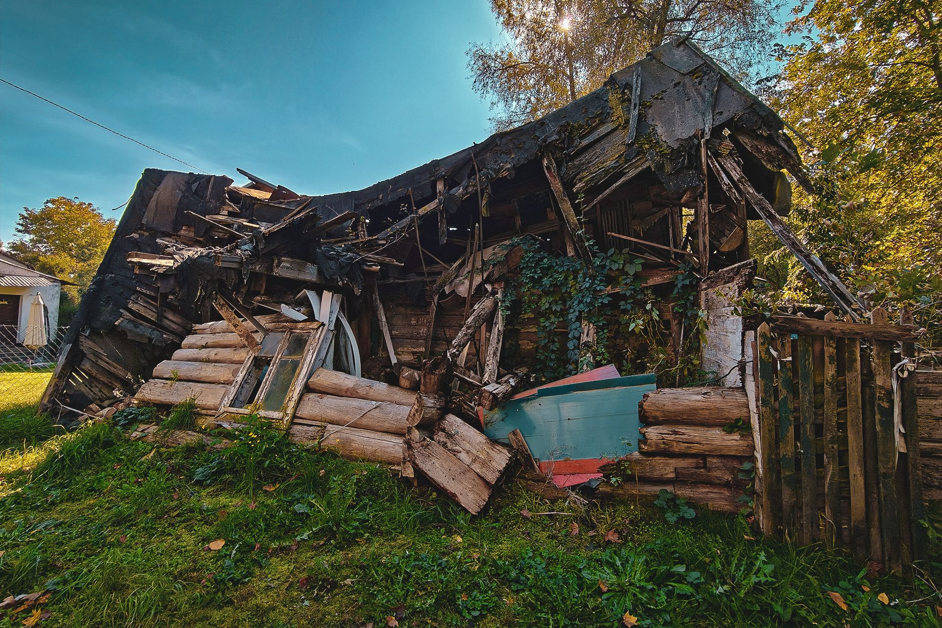 Ostatnie chwile chaty w Krzesławicach