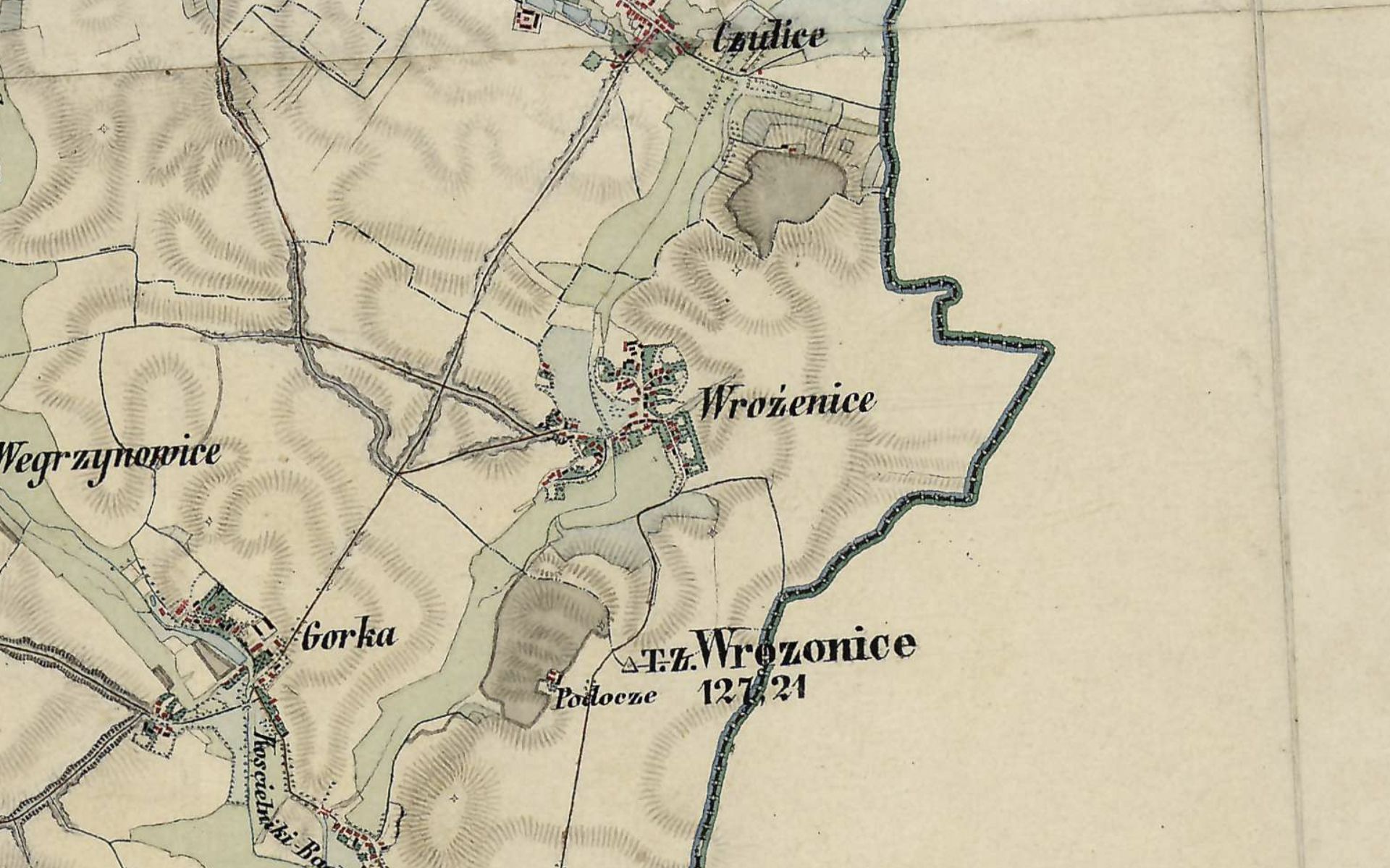 Wróżenice. Galicia and Bucovina (1861–1864) – Second Military Survey of the Habsburg Empire [B IX a 387]